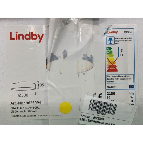Lindby - LED taklampa SAIRA LED/30W/230V