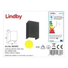 Lindby - LED Vägglampa ALBIN 1xG9/3W/230V