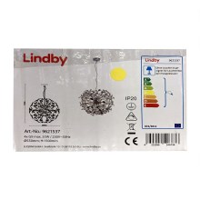 Lindby - Ljuskrona med textilsladd BJARNE 4xG9/33W/230V