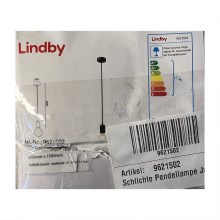 Lindby - Ljusreglerad ljuskrona på textilsladd JAKE 1xE27/60W/230V