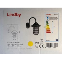 Lindby - Vägglampa för utomhusbruk NAILA 1xE27/60W/230V IP44