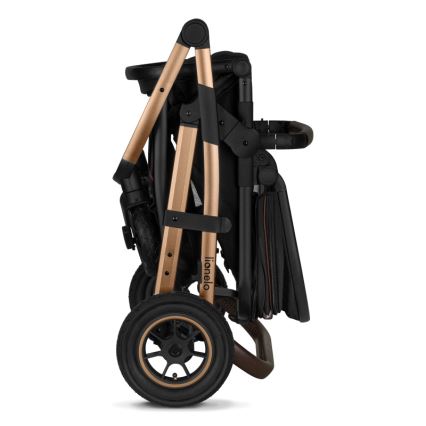 Lionelo - 3-i-1 kombinerad barnvagn AMBER Svart Onyx