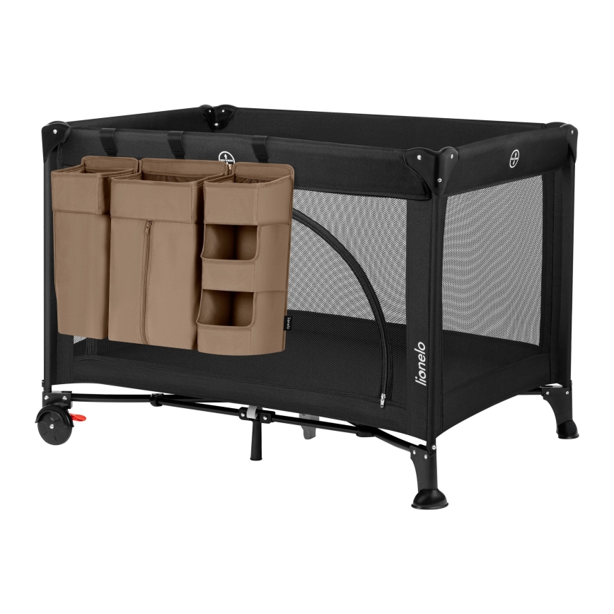 Lionelo - 3-i-1 sidoficka för spjälsäng SIDEPOCKET Beige