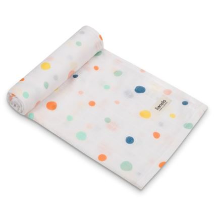 Lionelo - 3-pack bambumullfiltar BAMBOO SET 70x70 cm Dot