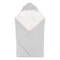 Lionelo - Åkpåse för bilbarnstol TRAVEL SWADDLE 90x90 cm Grå Ballong