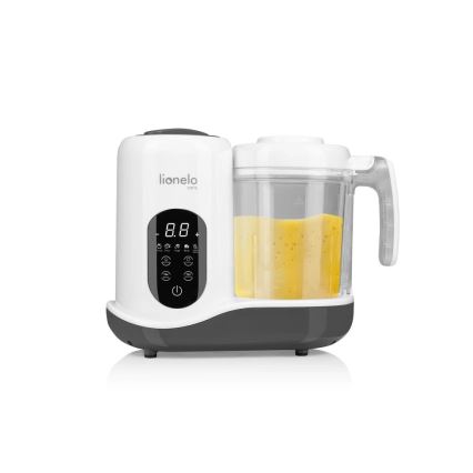 Lionelo - Ångkokare 5-i-1 BABYMENU 110W/230V vit/grå