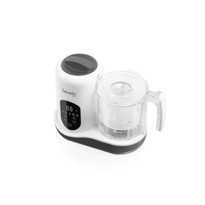 Lionelo - Ångkokare 5-i-1 BABYMENU 110W/230V vit/grå