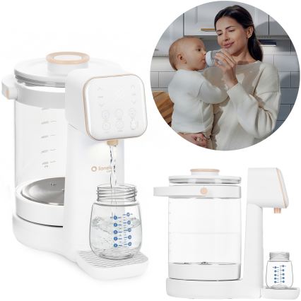 Lionelo - Apparat för beredning av modersmjölksersättning BABYPRESTO 2.0 1200W/230V Vit