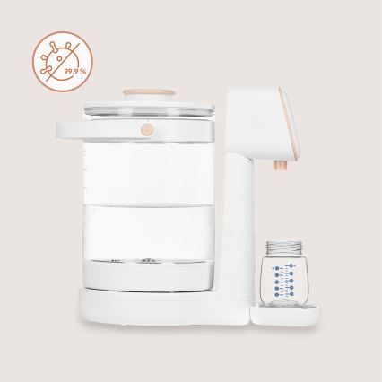 Lionelo - Apparat för beredning av modersmjölksersättning BABYPRESTO 2.0 1200W/230V Vit