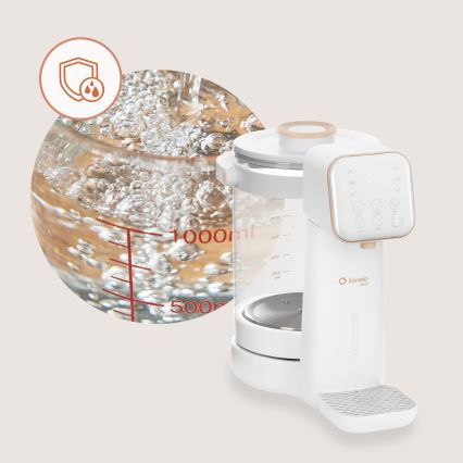 Lionelo - Apparat för beredning av modersmjölksersättning BABYPRESTO 2.0 1200W/230V Vit