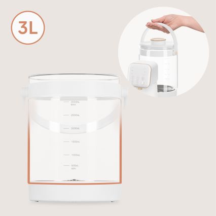 Lionelo - Apparat för beredning av modersmjölksersättning BABYPRESTO 2.0 1200W/230V Vit