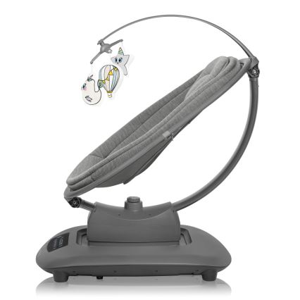 Lionelo - Babygunga med melodi BLOSSOM Grey Concrete + fjärrkontroll