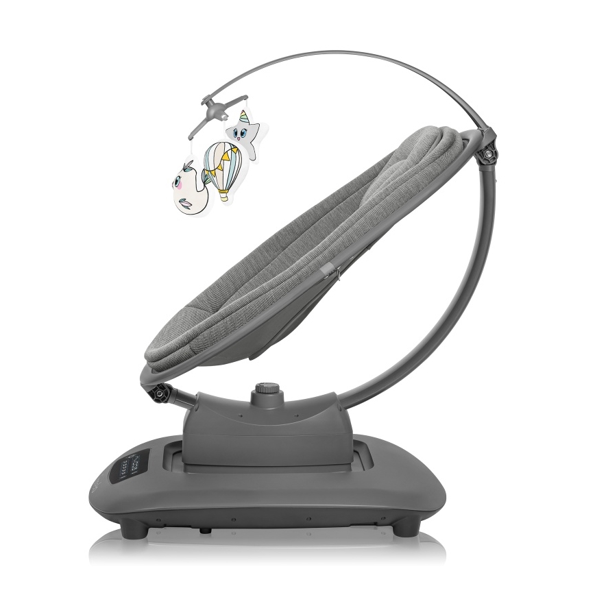 Lionelo - Babygunga med melodi BLOSSOM Grey Concrete + fjärrkontroll