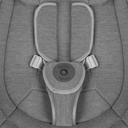 Lionelo - Babygunga med melodi BLOSSOM Grey Concrete + fjärrkontroll