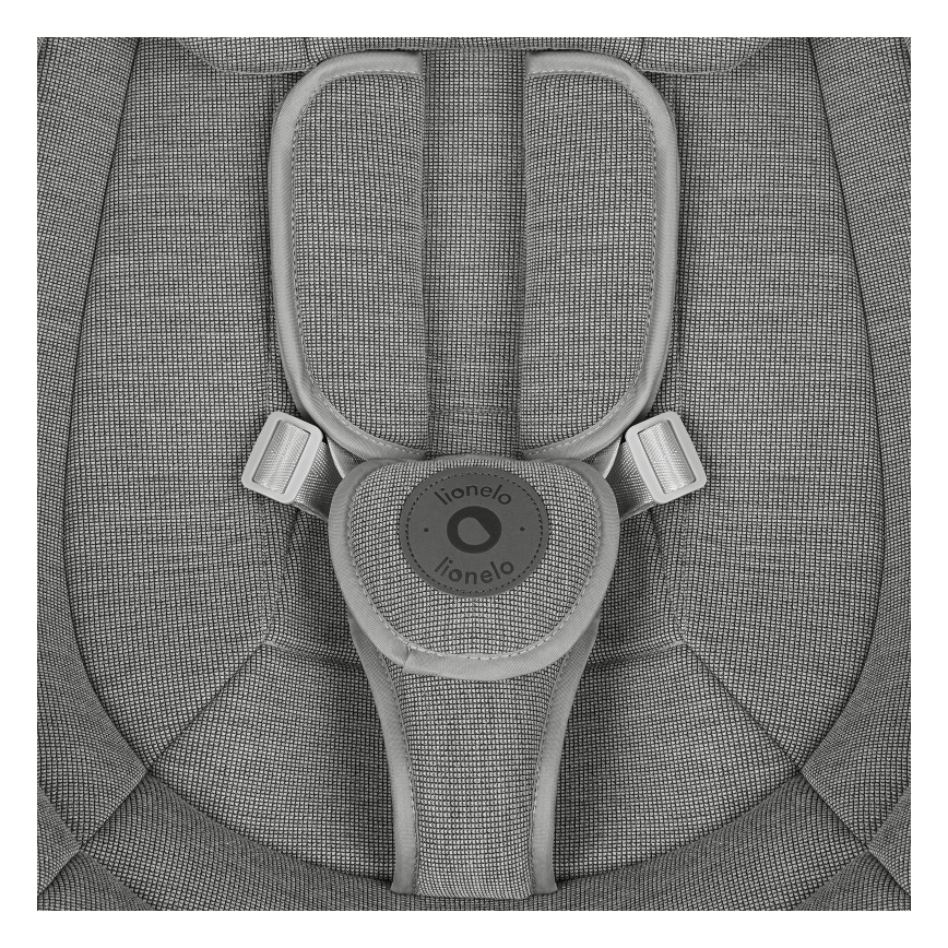 Lionelo - Babygunga med melodi BLOSSOM Grey Concrete + fjärrkontroll