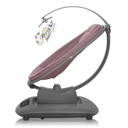 Lionelo - Babygunga med melodi BLOSSOM Pink Mauve + fjärrkontroll