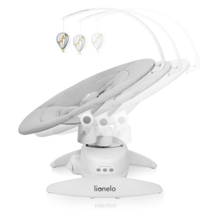 Lionelo - Babygunga med melodi IRIS, grå betong