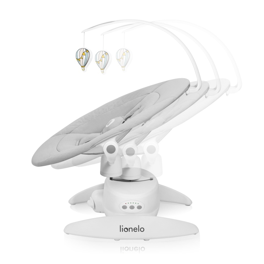 Lionelo - Babygunga med melodi IRIS, grå betong