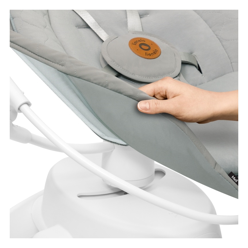 Lionelo - Babygunga med melodi MELL Beige Sand 4xAA + fjärrkontroll