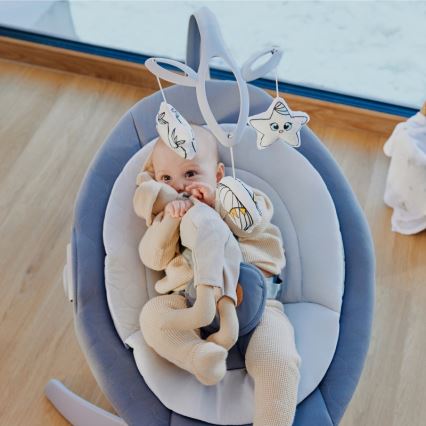 Lionelo - Babygunga med melodi MELL Grey Stone 4xAA + fjärrkontroll