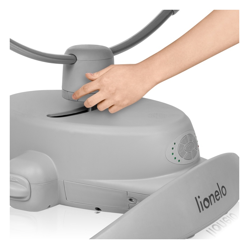 Lionelo - Babygunga med melodi MELL Grey Stone 4xAA + fjärrkontroll