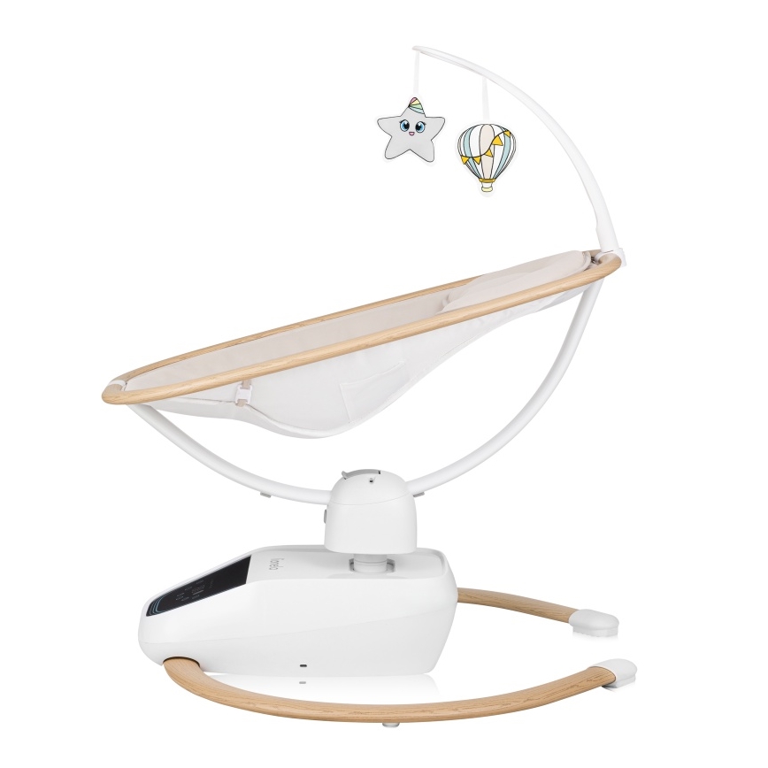 Lionelo - Babygunga med melodier OLIVIA Beige Natural + fjärrkontroll