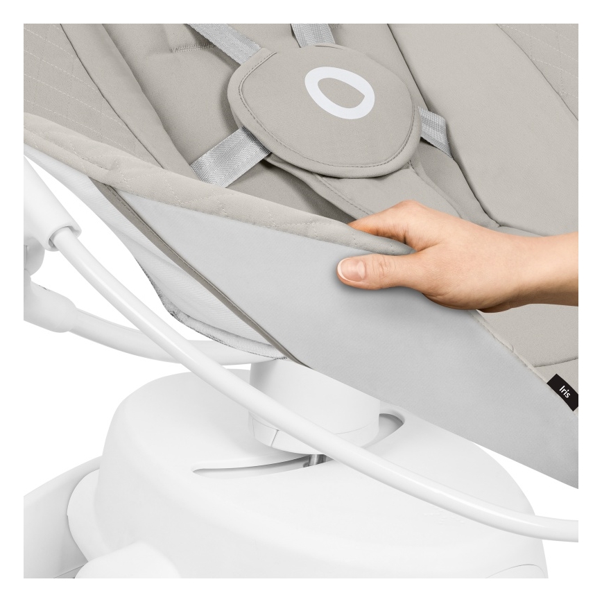 Lionelo - Babygunga med musik IRIS 4xAA Beige Sand