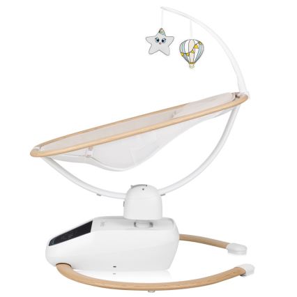 Lionelo - Babygunga med musik OLIVIA Beige Natural + fjärrkontroll