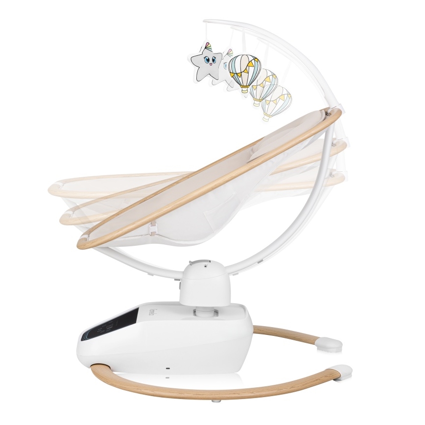 Lionelo - Babygunga med musik OLIVIA Beige Natural + fjärrkontroll