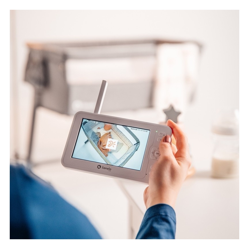 Lionelo - Babymonitor med skärm BABYLINE 6.2 5V 3600 mAh