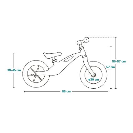 Lionelo - Balanscykel BART AIR svart/orange