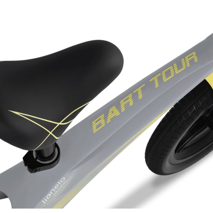 Lionelo - Balanscykel BART TOUR grå/gul