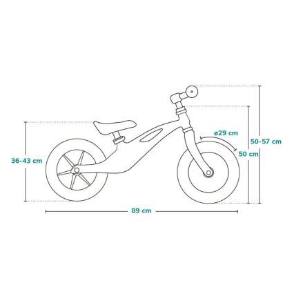 Lionelo - Balanscykel BART TOUR grå/gul