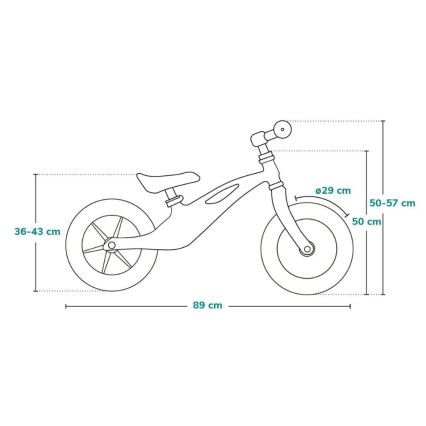 Lionelo - Balanscykel BART TOUR rosa/grön
