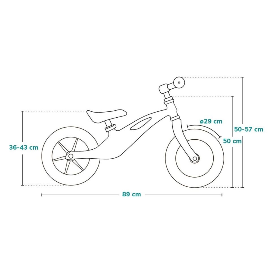 Lionelo - Balanscykel BART TOUR rosa/grön