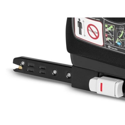 Lionelo - Bälteskudde för bil LUUK FIX i-Size 125-150 cm svart/grå