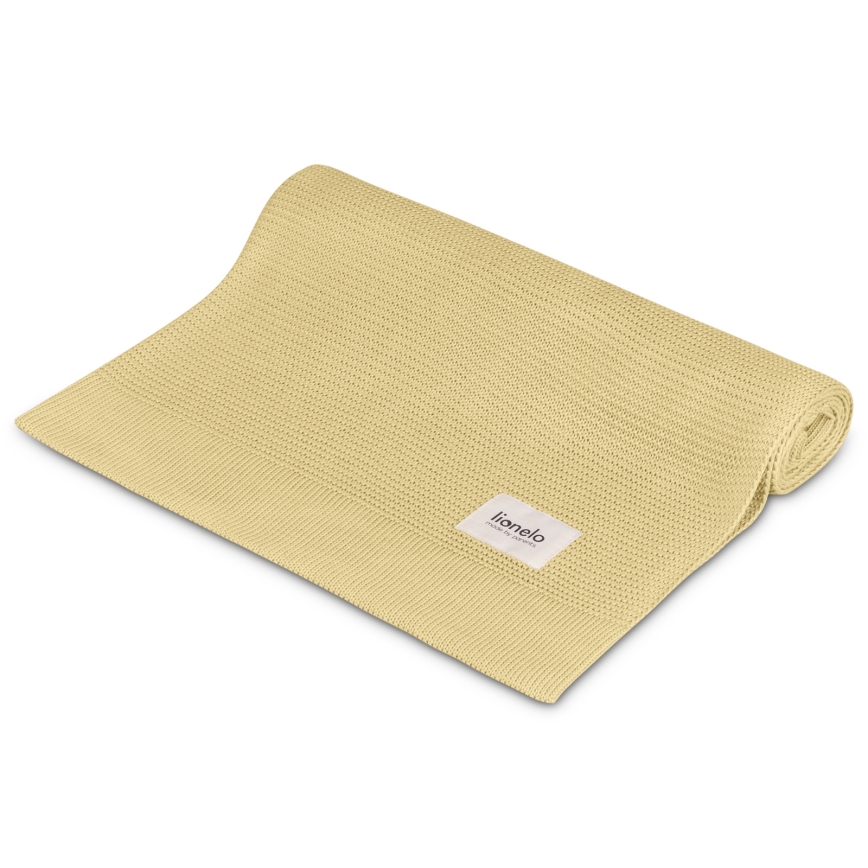 Lionelo - bambufilt BAMBOO BLANKET 75x100 cm citrongul