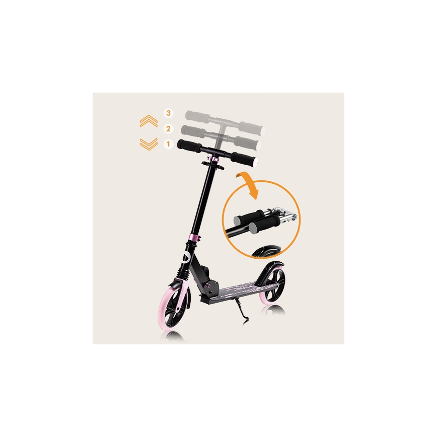 Lionelo - Barn sparkcykel LUCA svart/rosa