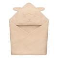 Lionelo - Barnbadhandduk med huva, musselin, sandbeige