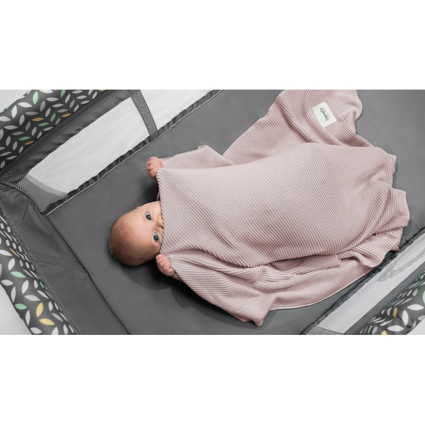 Lionelo - Barnfilt BAMBOO BLANKET 75x100 cm Beige Sand