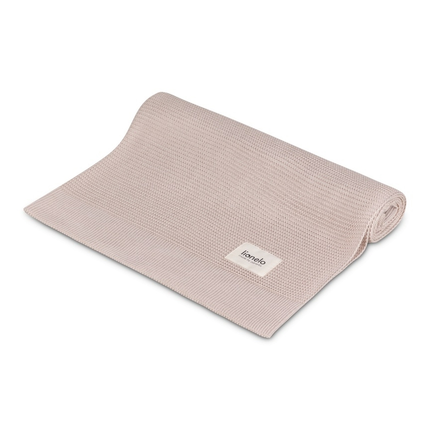 Lionelo - Barnfilt BAMBOO BLANKET 75x100 cm Beige Sand