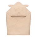Lionelo - Barnhandduk med huva i musselin Beige Cappuccino
