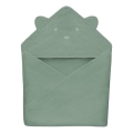 Lionelo - Barnhandduk med huva i musselin, Green Forest