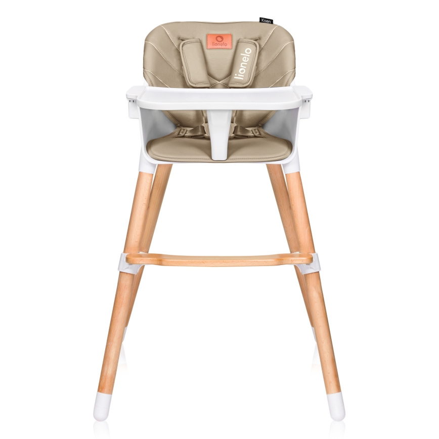 Lionelo - Barnmatstol 2-i-1 KOEN Sandbeige