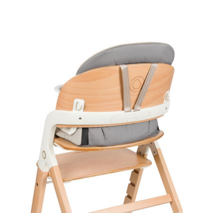 Lionelo - Barnmatstol 3-i-1 MEGAN White Wood