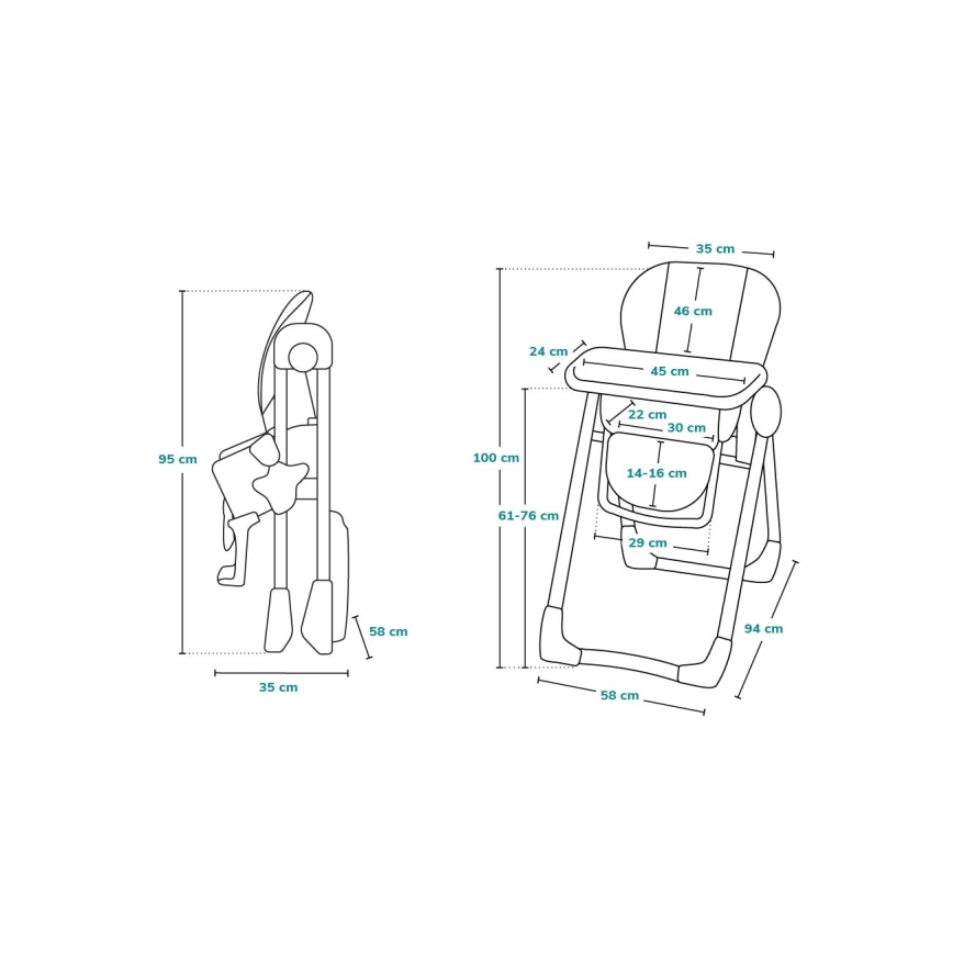 Lionelo - Barnmatstol ZANNA beige