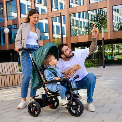 Lionelo - Barns trehjuling HAARI grön/svart