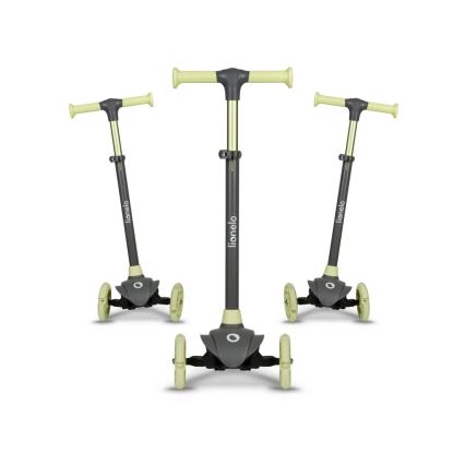 Lionelo - Barnscooter JESSY 3xAA grå/grön