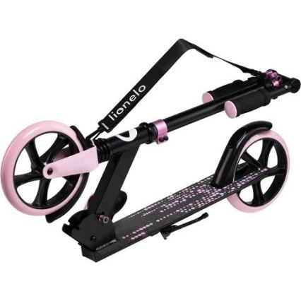 Lionelo - Barnscooter LUCA svart/rosa
