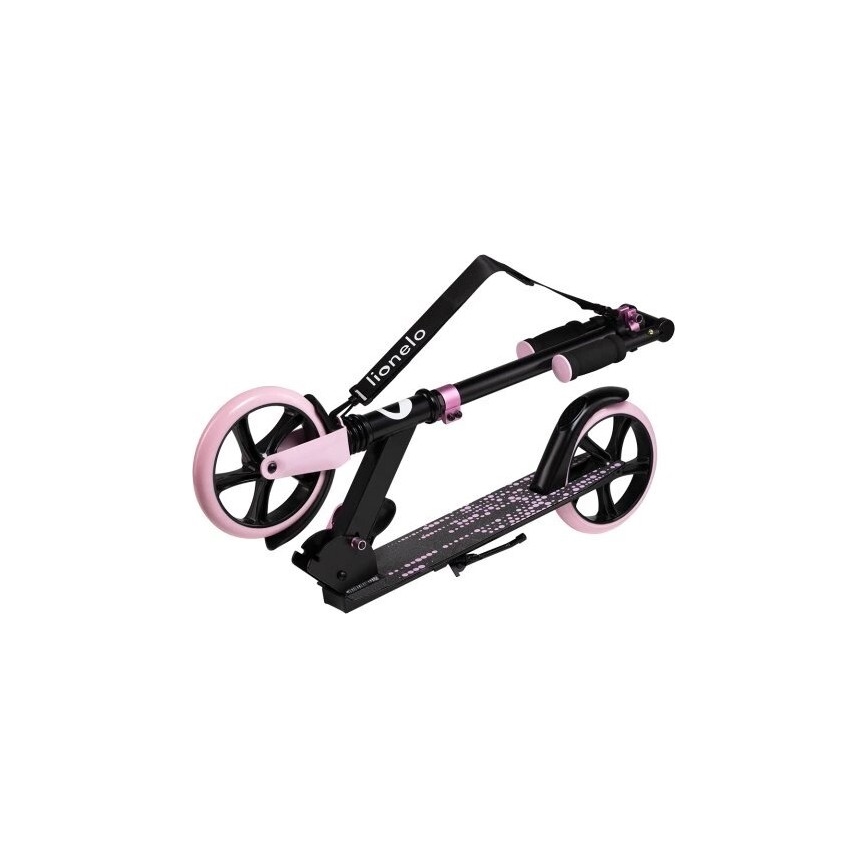 Lionelo - Barnscooter LUCA svart/rosa